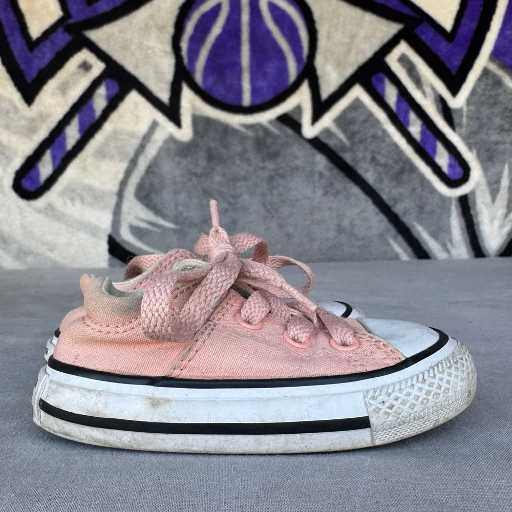 Size 4c - Converse Chuck Taylor All Star Low Top Infant Pink Toddler Baby Kids